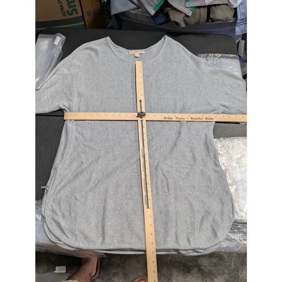 Michael Kors Knit Tunic/Dress Grey Long Sleeve Size1X - Picture 6 of 6
